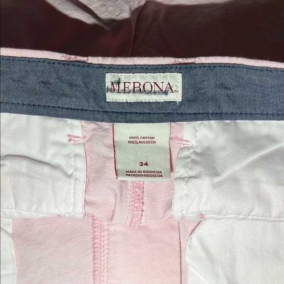 Merona Pink Flat Front Shorts Tailored Fit - Picture 4 of 4
